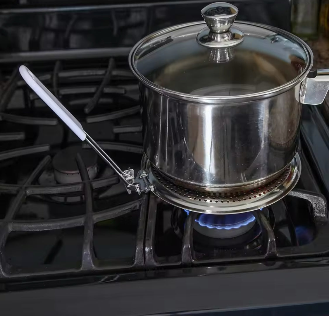 Multipurpose Stainless Steel Stove Heat Diffuser, Foldable Kitchen Stove Flame Guard Simmer Plate, Durable Gas Stove Anti Scalding Mat Multipurpose Stainless Steel Stove Heat Diffuser, Foldable Kitchen Stove Flame Guard Simmer Plate, Durable Gas Stove Anti Scalding Mat